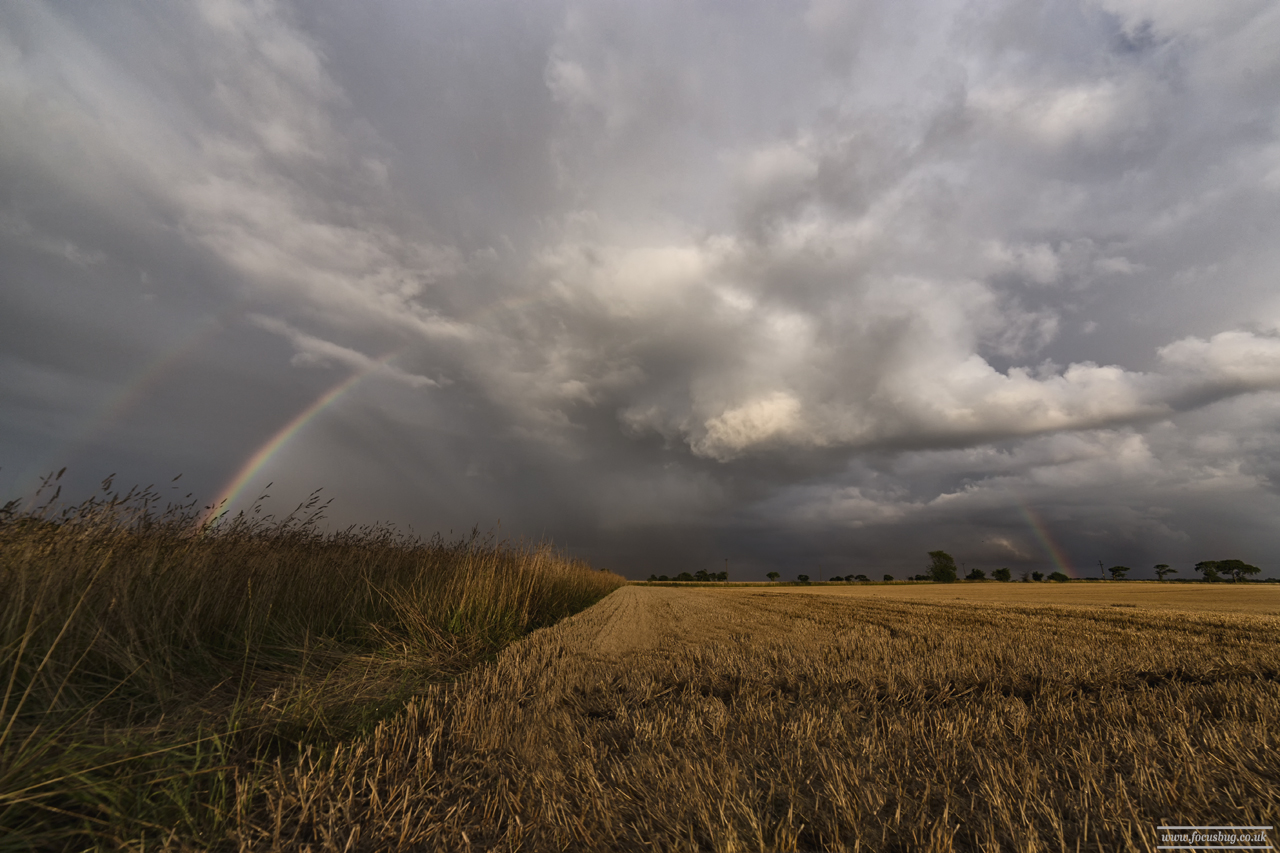 Norfolk Landscape Photography - Rainbows and storm clouds