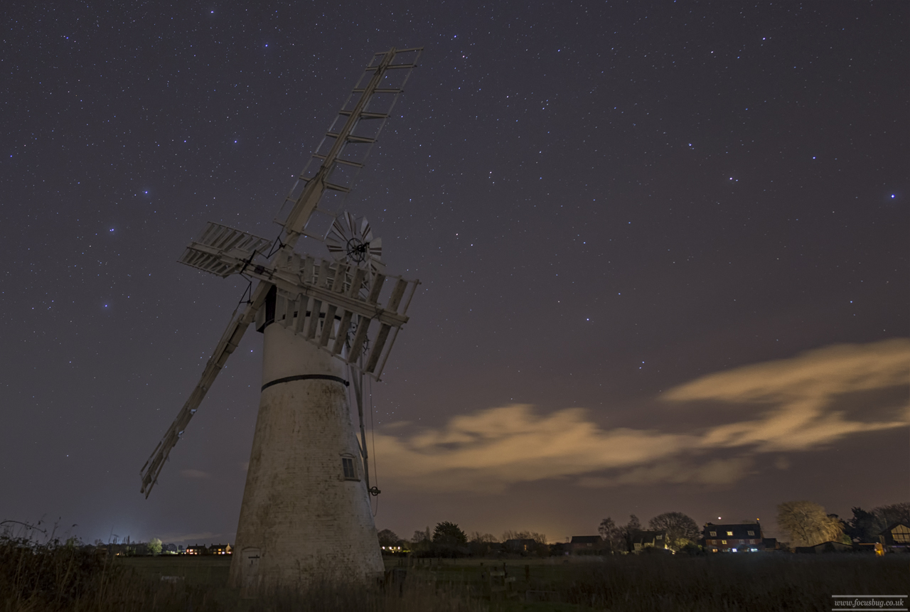Norfolk Landscape Astro Photography - Thurne windpump