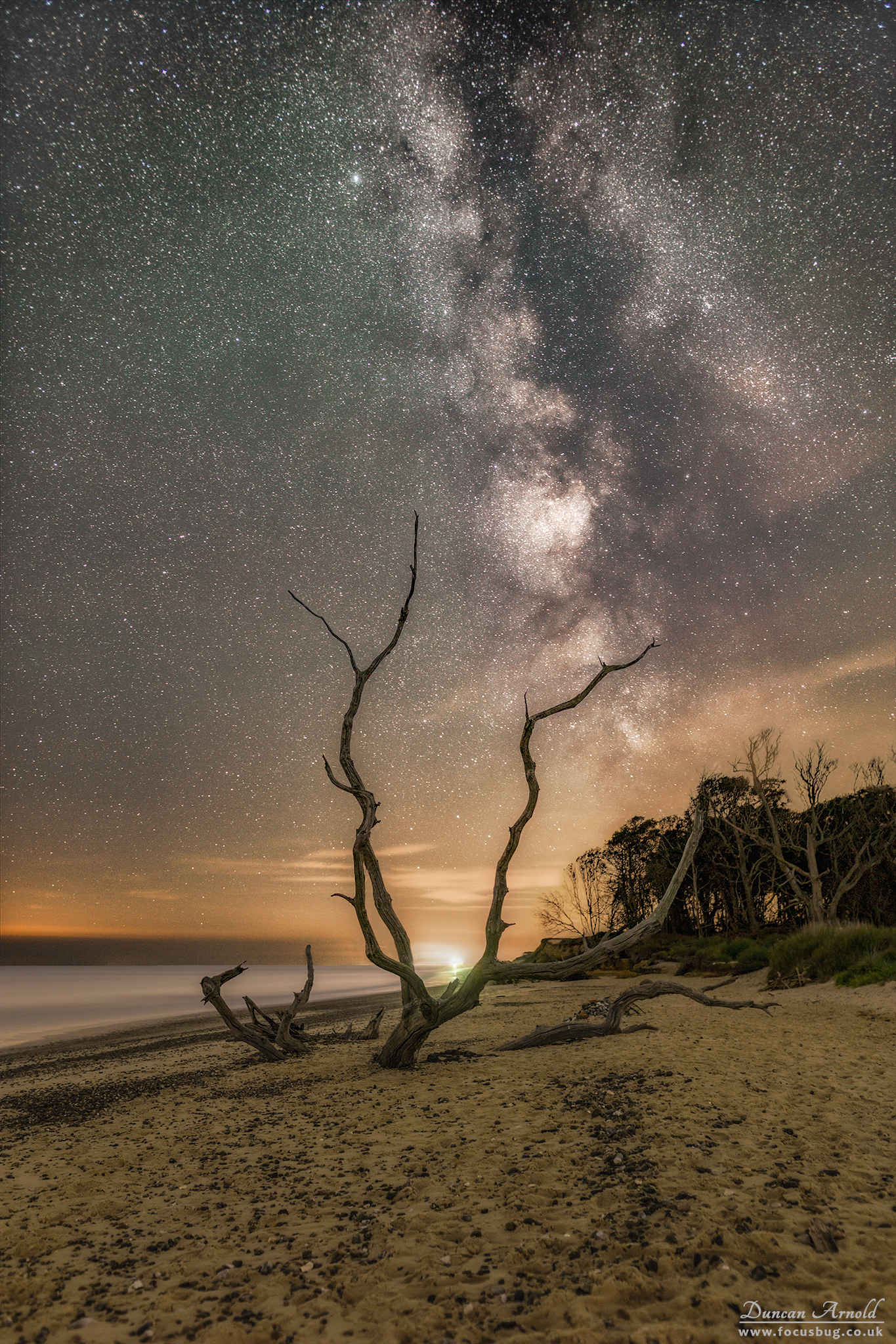 Suffolk Landscape Photography - Covehithe and the Milky Way.
