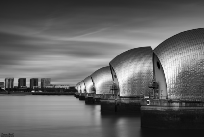 Thames barrier long exposure